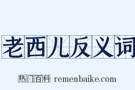 老西儿反义词是什么意思的图片